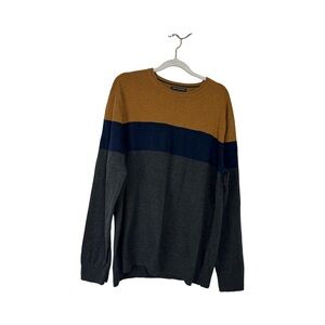 Banana Republic Men’s Long Sleeve 100% Cotton Color Block Crew Neck Sweater XL